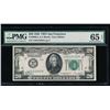 Image 1 : 1928 $20 San Francisco Federal Reserve Note PMG 65EPQ