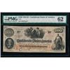 Image 1 : 1862-63 $100 Confederate States of America Note PMG 62