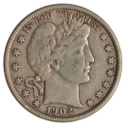 1902 Barber Half Dollar Coin