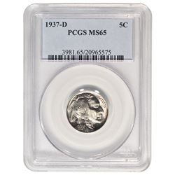 1937-D Buffalo Nickel PCGS MS65