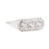 0.50 ctw Vintage White Sapphire Ring - 14KT White Gold