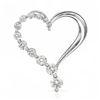 14k White Gold 0.24CTW Diamond Necklace, (SI3/G-H)