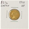 Image 1 : 1910 $2 1/2 Indian Head Quarter Eagle Gold Coin