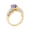 Image 4 : 2.15 ctw Blue Sapphire And Diamond Ring - 18KT Yellow Gold