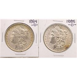 Lot of 1884-O & 1885-O $1 Morgan Silver Dollar Coins