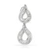 18k White Gold 0.52CTW Diamond Pendant, (SI3/H-I)