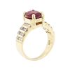 Image 4 : 3.40 ctw Ruby And Diamond Ring - 14KT Yellow Gold