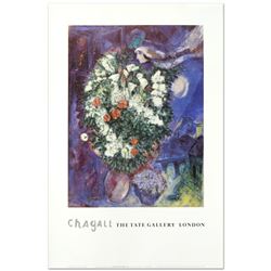 Bouquet with Flying Lover by Chagall (1887-1985)