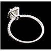 Image 3 : 14KT White Gold 1.01 ctw Diamond Wedding Ring