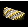 Image 1 : 0.70 ctw Diamond Ring - 18KT Yellow Gold