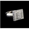 0.72 ctw Diamond Ring - 14KT White Gold