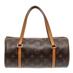 Louis Vuitton Monogram Canvas Leather Papilon 26 cm Shoudler Bag