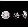 Image 2 : 1.24 ctw Diamond Earrings - 14KT White Gold