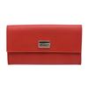 Bvlgari Red White Vinyl Leather Long Wallet