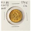 1906 $5 Liberty Head Half Ealge Gold Coin