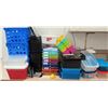 Image 1 : Multiple Misc Sized Plastic Storage Bins