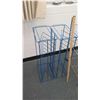 Image 2 : Metal Rolling Cart & 2 Blue Metal Organizers