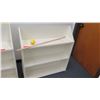 Image 2 : Qty 3 White Wood 3 Tier Shelves