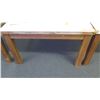 Image 2 : Wood Table w/ White Top 44.5"L x 38"W x 22.5"H