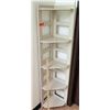 Image 1 : Wood 4 Tier Corner Shelf Unit