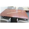 Image 2 : Wooden Table & Qty 4 Arm Chairs