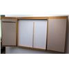 Image 1 : White Board in Wood 2 Door Cabinet