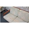 Image 3 : Wood Frame w/ Floral Upholstered Sofa