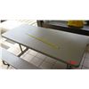 Image 2 : Brown Lifetime Plastic & Metal Picnic Table