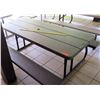 Image 1 : Brown Lifetime Plastic & Metal Picnic Table