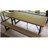 Image 1 : Brown Lifetime Plastic & Metal Picnic Table