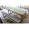 Image 1 : Brown Lifetime Plastic & Metal Picnic Table