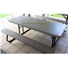 Image 1 : Brown Lifetime Plastic & Metal Picnic Table