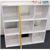 Image 1 : White 9 Compartment Shelf Unit