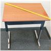 Image 1 : Wood & Metal Desk w/ Storage Drawer