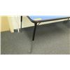 Image 2 : Adjustable Metal Table w/ Blue Top