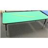 Image 1 : Adjustable Metal Table w/ Green Top