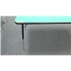 Image 2 : Adjustable Metal Table w/ Green Top