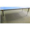 Image 2 : Adjustable Metal Table w/ Blue Top