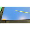 Image 3 : Adjustable Metal Table w/ Blue Top