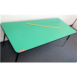 Adjustable Metal Table w/ Green Top