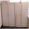 Image 1 : Qty 2 Tall Double Door Cabinets