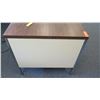 Image 2 : Wood & Metal Desk w/ Rolling Chair