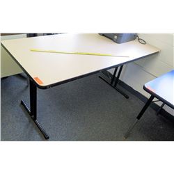 Wood & Metal Folding Table