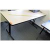 Image 1 : Wood & Metal Folding Table