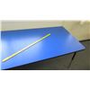 Image 2 : Adjustable Metal Table w/ Blue Top