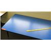 Image 3 : Adjustable Metal Table w/ Blue Top