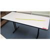 Image 1 : Wood & Metal Folding Table