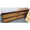 Image 1 : Long Wooden 4-Compartment Shelf 81"L x 14"D x 32"H