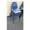 Image 2 : Qty 24 Plastic & Metal Chairs