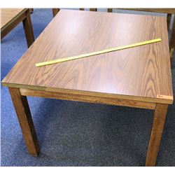 Wooden Table 44.5"L x 38"W x 28"H